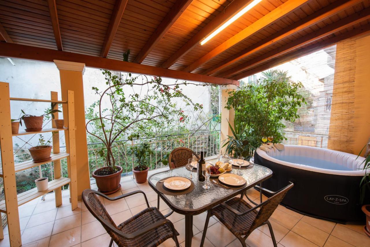 Luxury Katrinas Apartment With Outdoor Jacuzzi Corfu  외부 사진