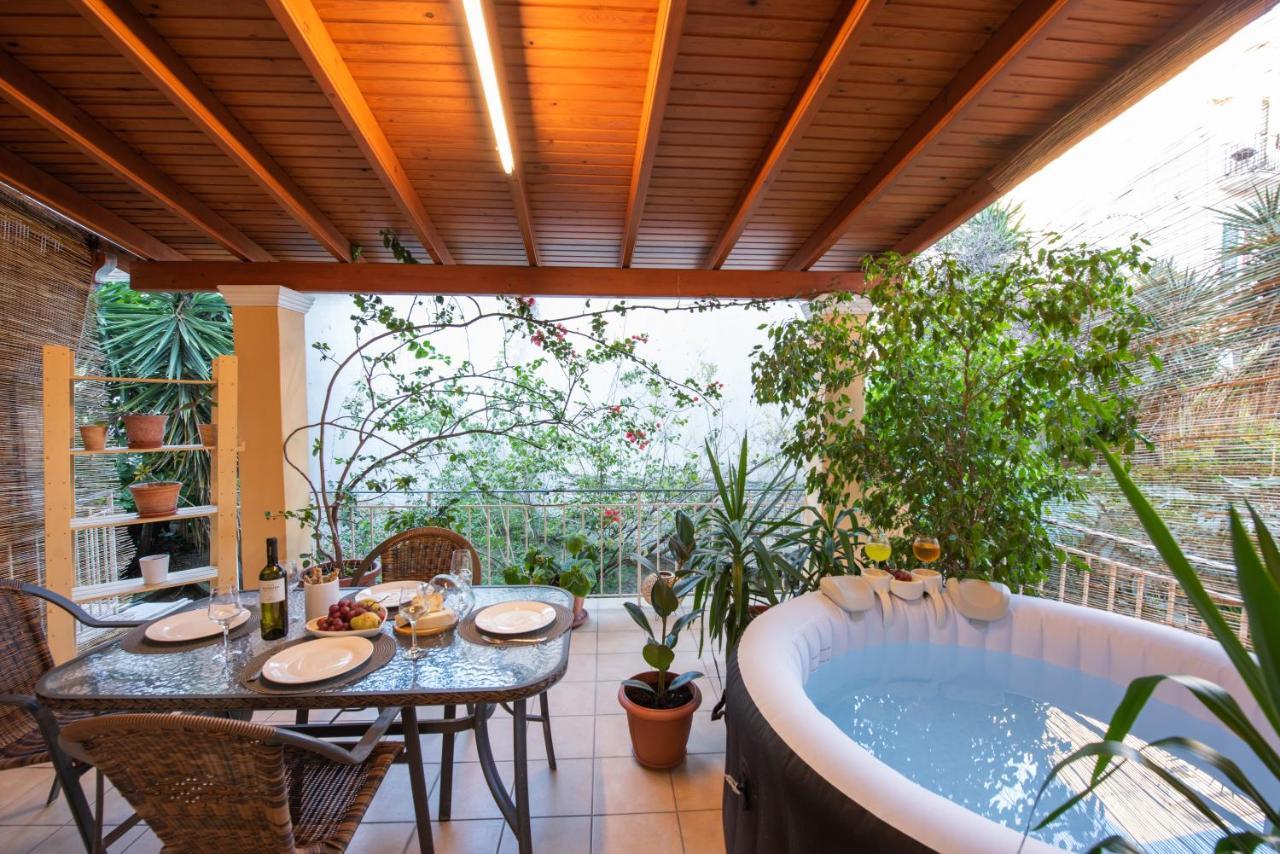 Luxury Katrinas Apartment With Outdoor Jacuzzi Corfu  외부 사진